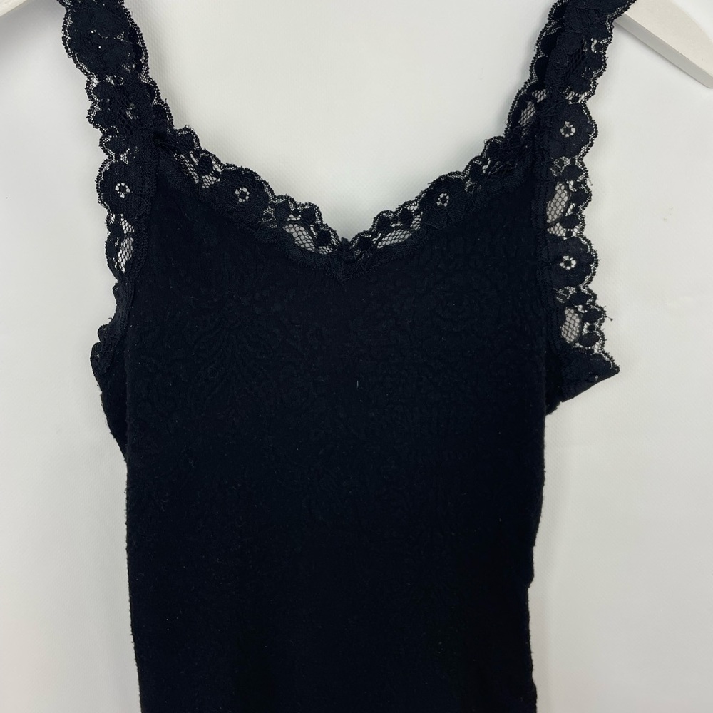 Arianne Black Lace Accent Top